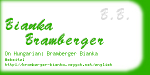 bianka bramberger business card